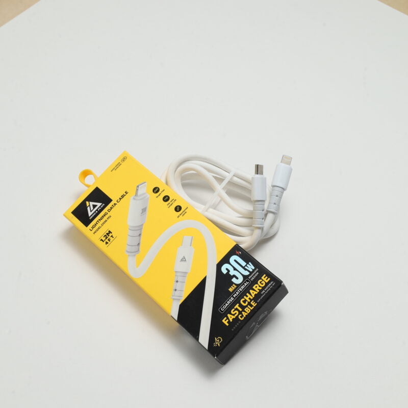 Câble Type C vers iPhone Iboga, Charge Rapide 30 Watts, Transfert de Données 120 CM + Sticker
