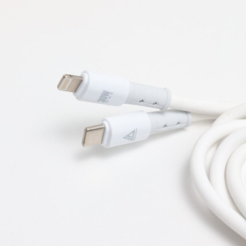 Câble Type C vers iPhone Iboga, Charge Rapide 30 Watts, Transfert de Données 120 CM + Sticker