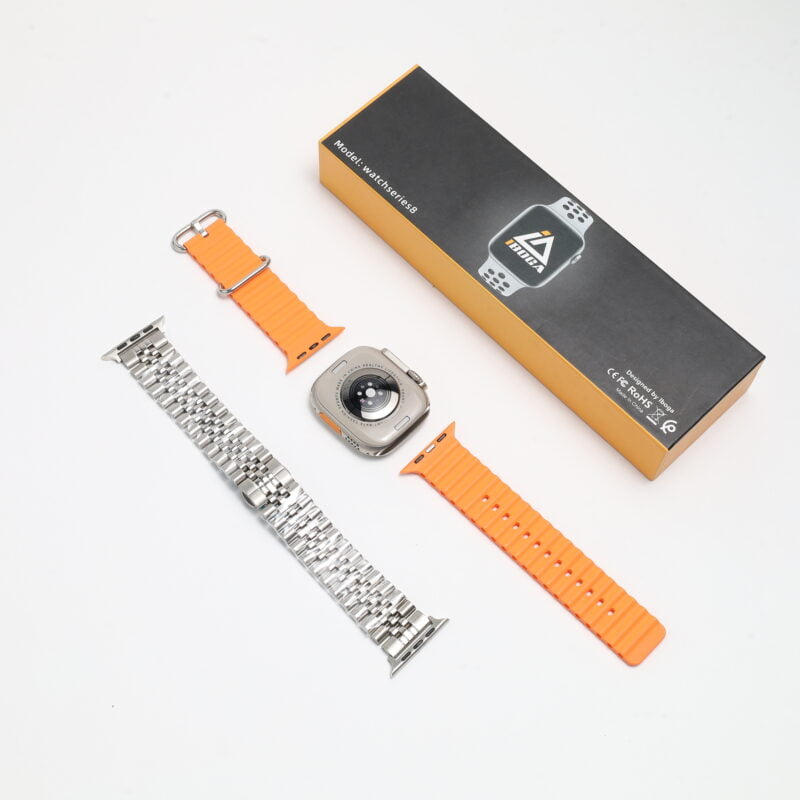 iboga watch series intelligente série 8 plus à 2 bracelets