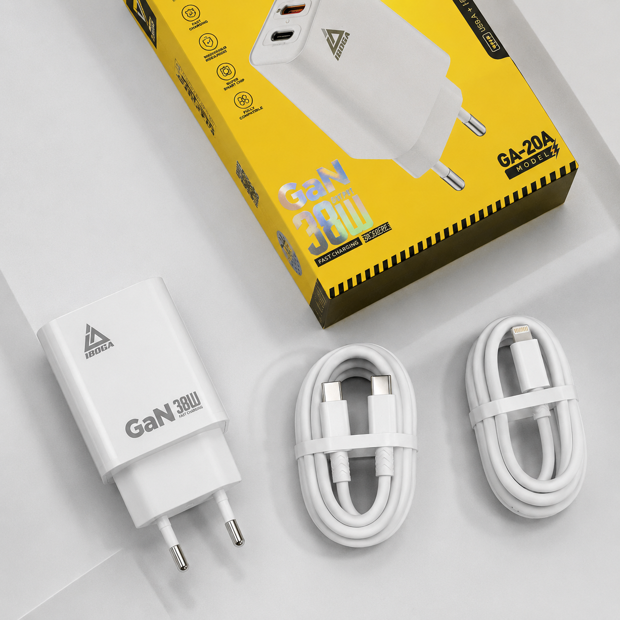 Chargeur 38W type c Ultra Rapide + Câble Lightning OFFERT