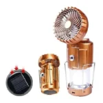 Lampe de camping LED portable 6 en 1 avec ventilateur