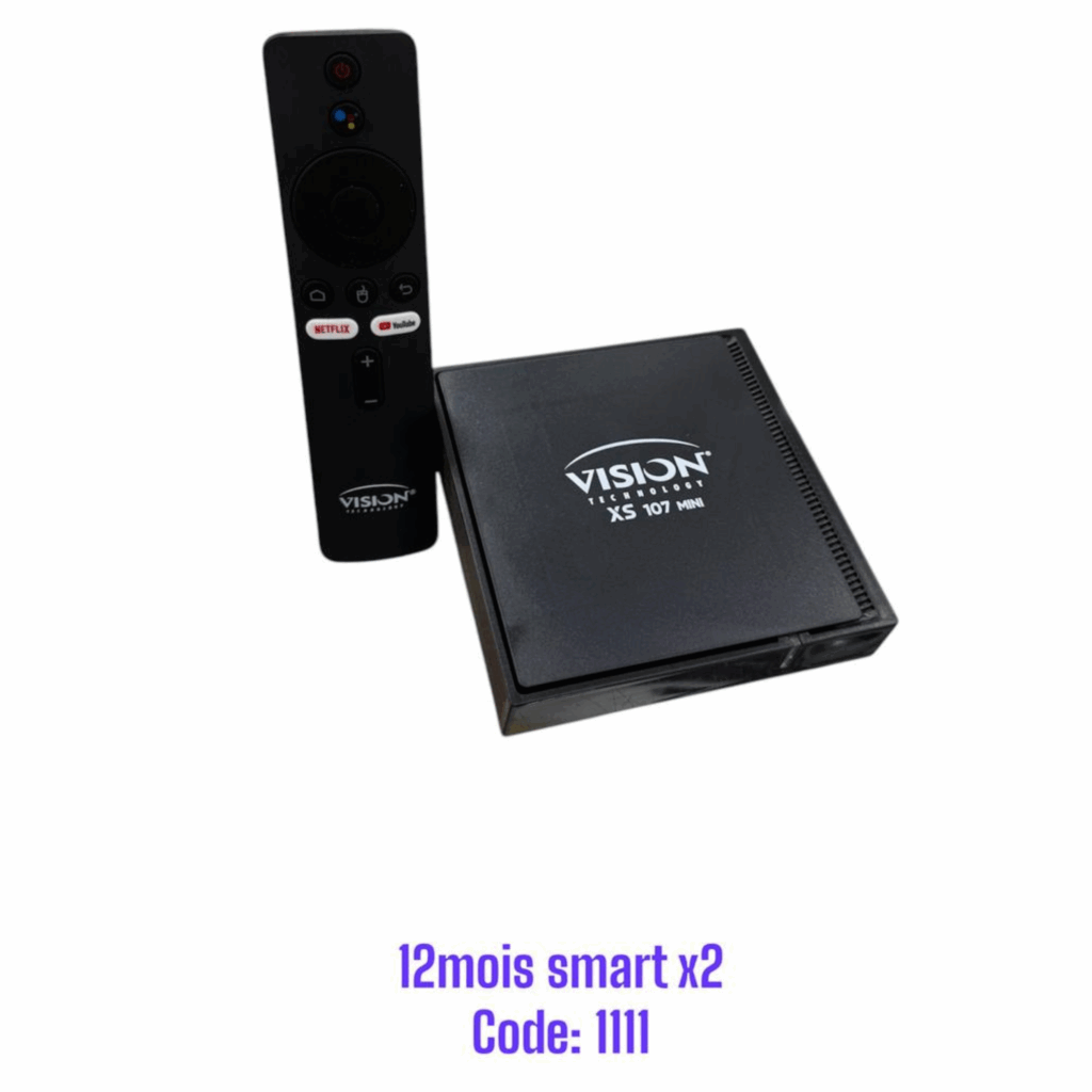 Vision Smart Tv Box XS 107 mini Android 13 + 12 mois smart