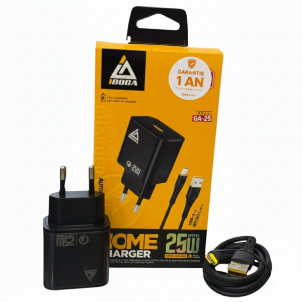 Chargeur iboga 25W USB-Micro