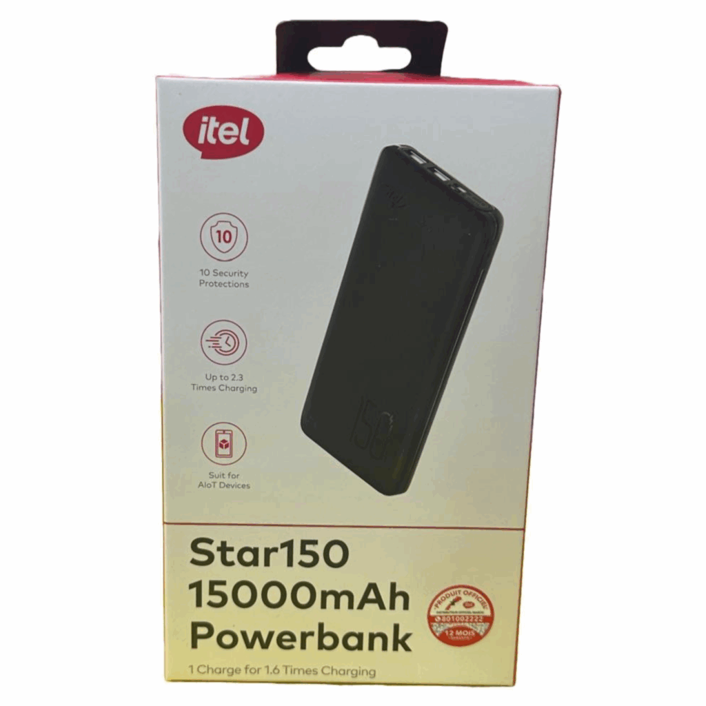 power bank ITEL 15000mh