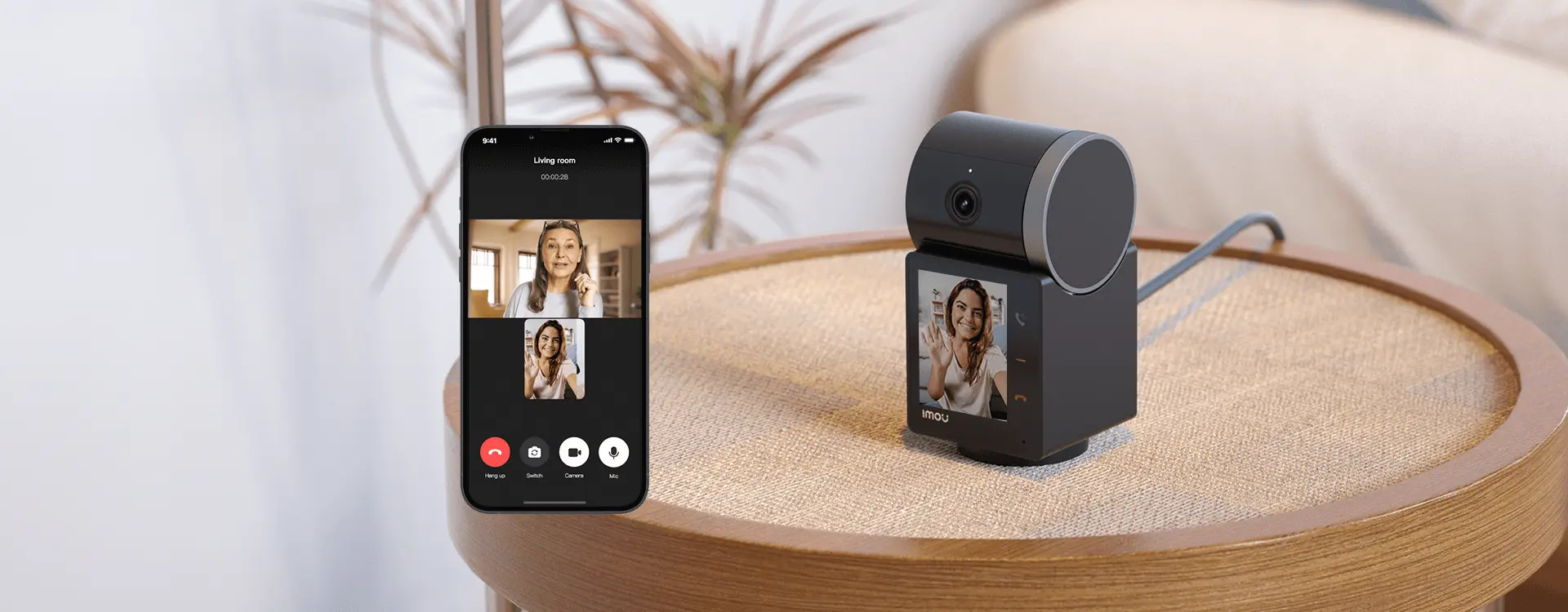 Imou Indoor security camera with video intercom