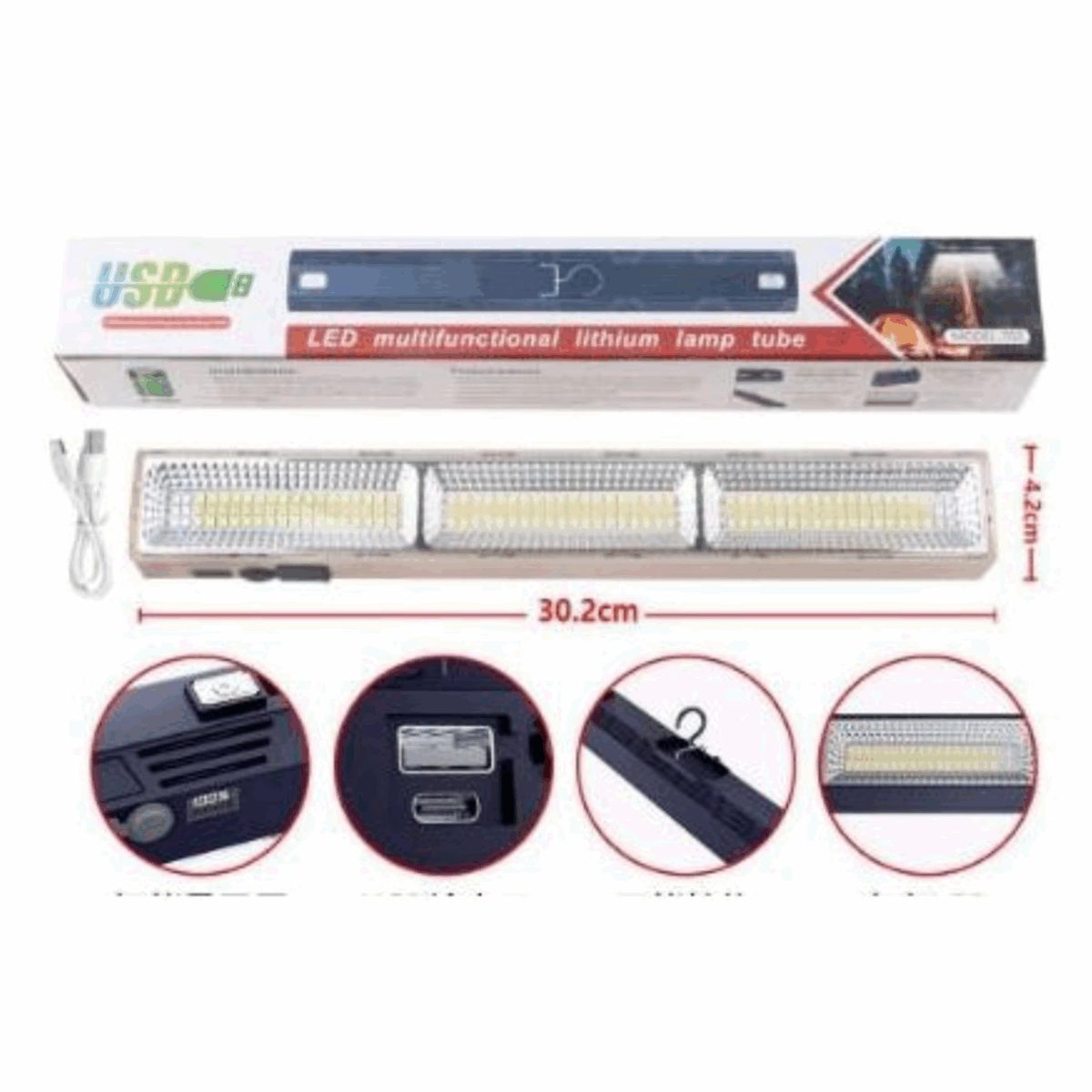 Lampe LED Rechargeable USB Multifonctionnelle - Éclairage d'Urgence Portable