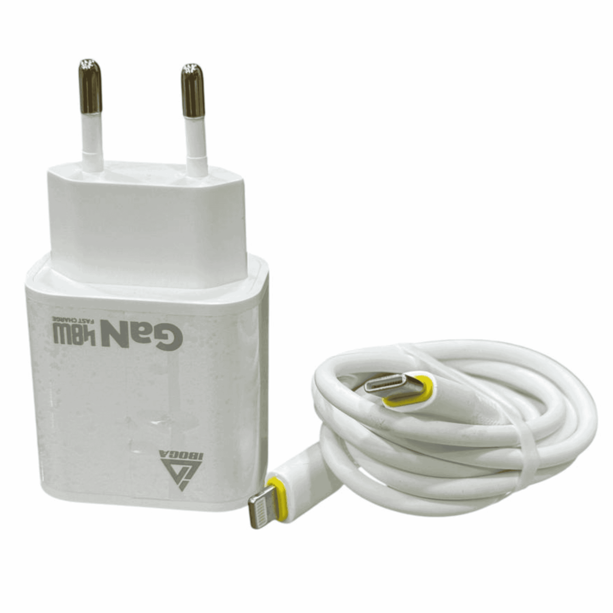 Chargeur iboga 48W GaN iPhone 12 13 14 – Fast charge USB C-IOS Double Port