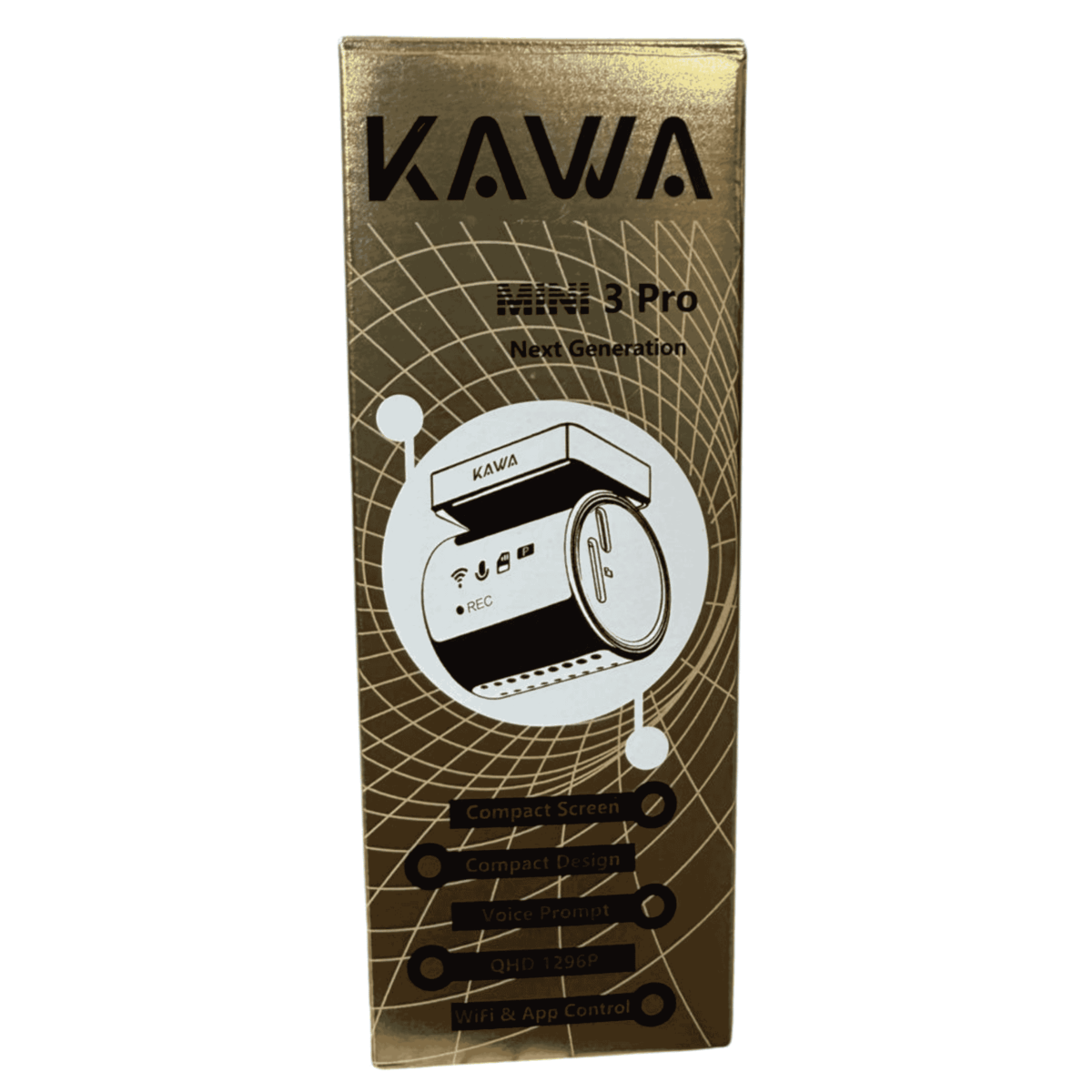 Video recorder KAWA Mini 3 2K, Wi-Fi, night video + Cart SD 64 Gb