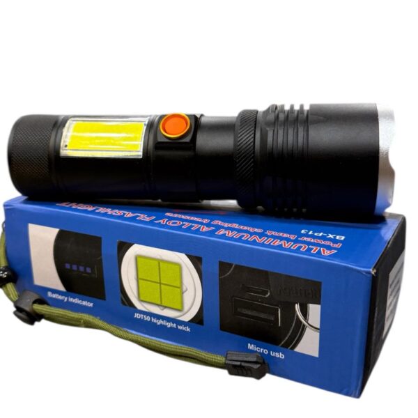 Aluminum Alloy flashilight, Power bank charging treasur BX-P13