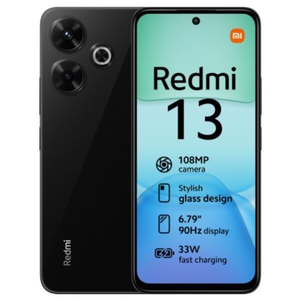 XIAOMI Redmi 13 – 6.79" – 8 Go RAM – 256 Go ROM Black