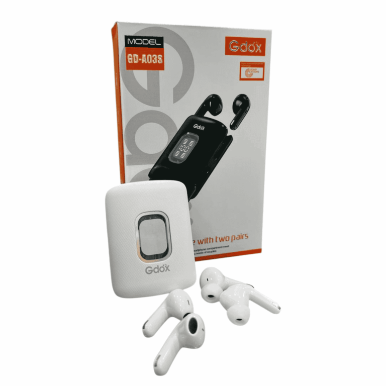 Deux écouteurs dans un compartiment pour casque répondent aux besoins d'écoute GD-A03S