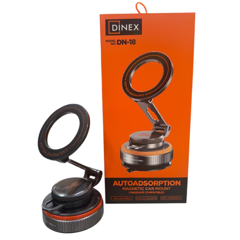 Support de téléphone Dinex magnétique Stable pour voiture, support à  ventouse sous vide 360 ° Support de aimant rotatif pour iPhone Gym/support  de téléphone sous vide pour conduite – iboga.ma