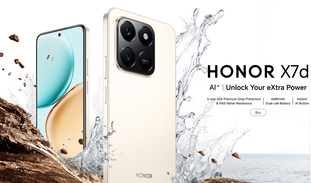 Honor x7d 8256 - Puissance 6500mAh & Caméra 108MP