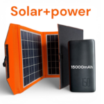 Panel solar + power bank 15000mAh