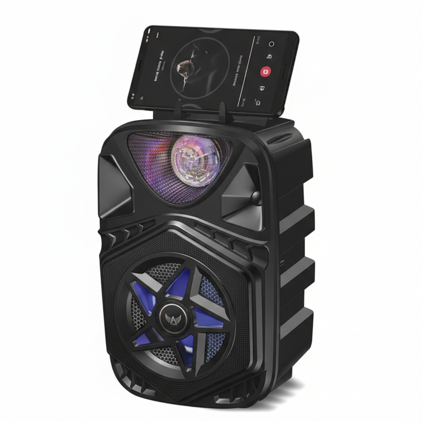 Portable Speaker - Design Moderne avec Support Smartphone Intégré