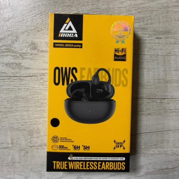 Écouteurs Sans Fil OWS IBOGA PUBG | Hi-Fi Audio & True Wireless